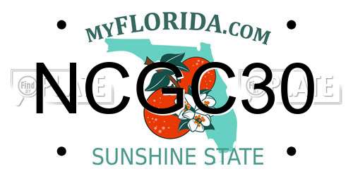 NCGC30 Florida License Plate