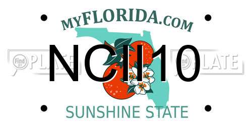 NCII10 Florida License Plate