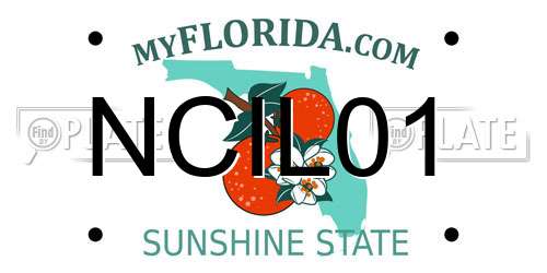 NCIL01 Florida License Plate