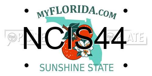 NCIS44 Florida License Plate