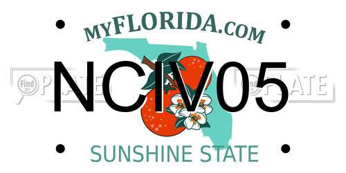 NCIV05 Florida License Plate