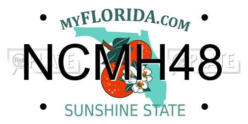 NCMH48 Florida License Plate