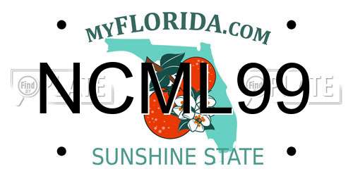 NCML99 Florida License Plate