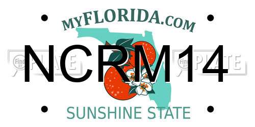NCRM14 Florida License Plate