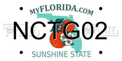 NCTG02 Florida License Plate