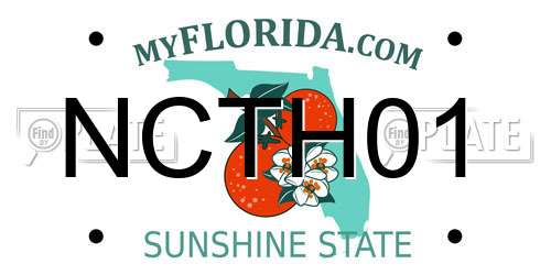 NCTH01 Florida License Plate