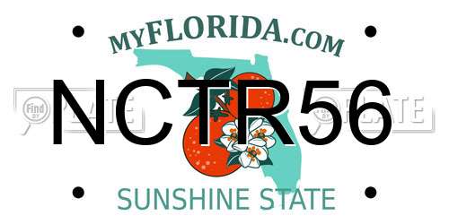 NCTR56 Florida License Plate