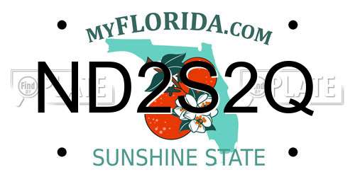 ND2S2Q Florida License Plate