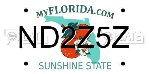 ND2Z5Z Florida License Plate