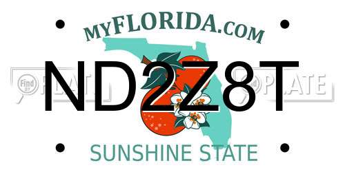 ND2Z8T Florida License Plate