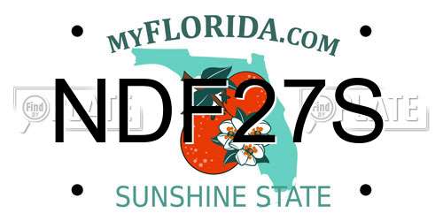 NDF27S Florida License Plate
