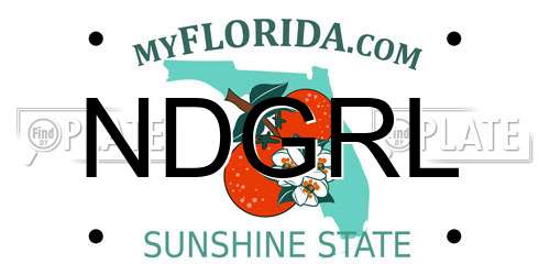 NDGRL Florida License Plate