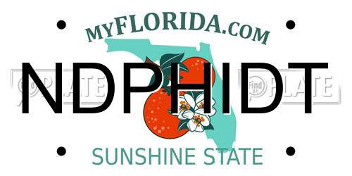 NDPHIDT Florida License Plate