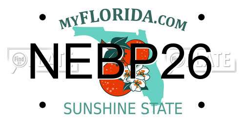 NEBP26 Florida License Plate