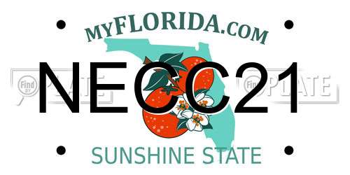 NECC21 Florida License Plate