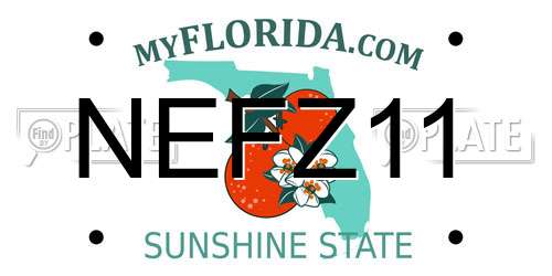 NEFZ11 Florida License Plate