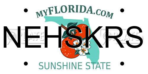 NEHSKRS Florida License Plate