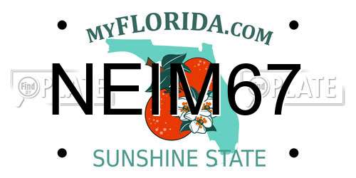 NEIM67 Florida License Plate