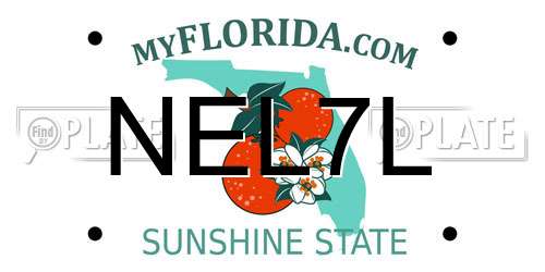 NEL7L Florida License Plate