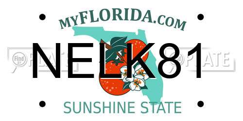 NELK81 Florida License Plate