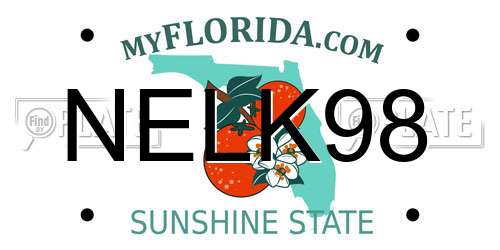 NELK98 Florida License Plate