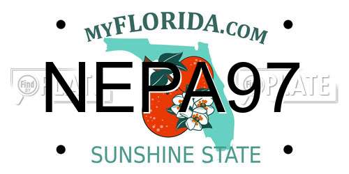 NEPA97 Florida License Plate