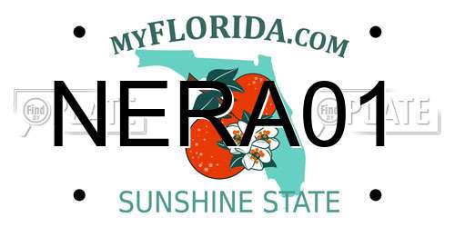 NERA01 Florida License Plate