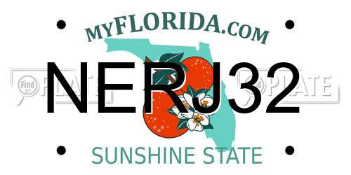 NERJ32 Florida License Plate
