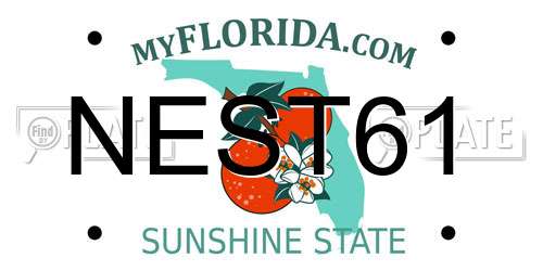 NEST61 Florida License Plate