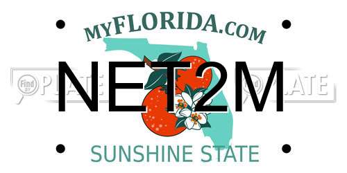 NET2M Florida License Plate