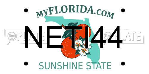 NETI44 Florida License Plate
