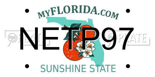 NETP97 Florida License Plate