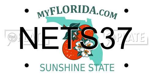 NETS37 Florida License Plate