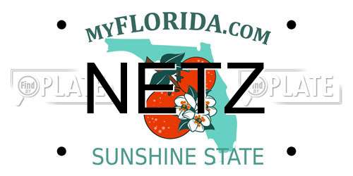 NETZ Florida License Plate