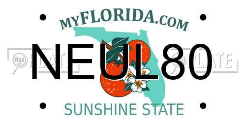 NEUL80 Florida License Plate