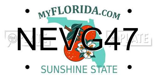 NEVG47 Florida License Plate