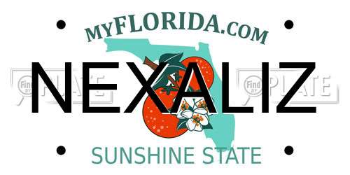 NEXALIZ Florida License Plate