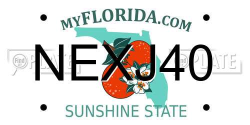 NEXJ40 Florida License Plate