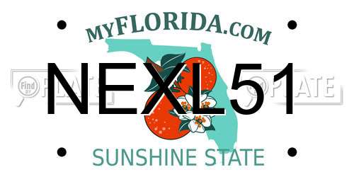 NEXL51 Florida License Plate