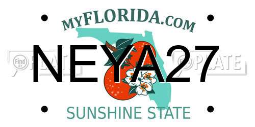NEYA27 Florida License Plate