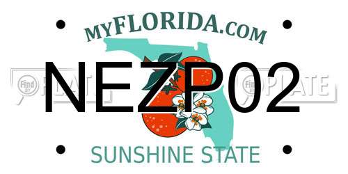 NEZP02 Florida License Plate