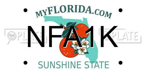 NFA1K Florida License Plate