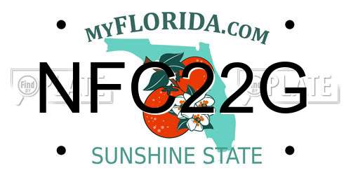 NFC22G Florida License Plate