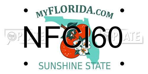 NFCI60 Florida License Plate