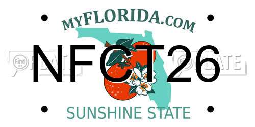 NFCT26 Florida License Plate