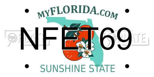 NFET69 Florida License Plate