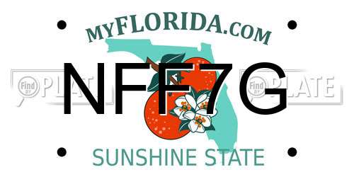 NFF7G Florida License Plate