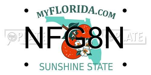 NFG8N Florida License Plate
