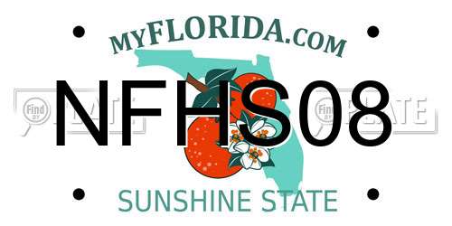NFHS08 Florida License Plate