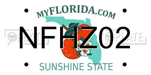 NFHZ02 Florida License Plate
